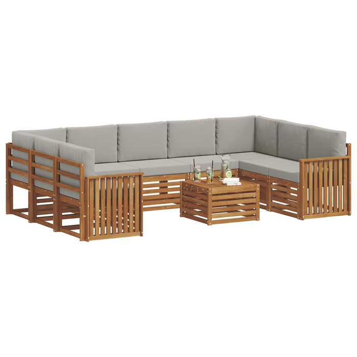 Seturi de canapele cu pernă 10 pcs Gri natural și deschis - WALTI WALTI