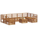 Seturi de canapele 10 pcs natural Lemn Solid de Acacia - WALTI WALTI