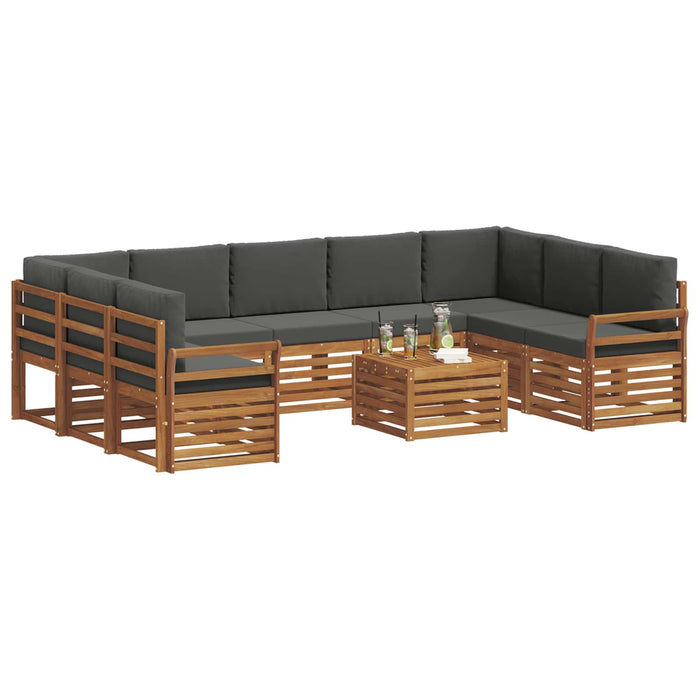 Seturi de canapele cu pernă 10 pcs Natural și Antracit - WALTI WALTI