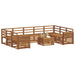 Seturi de canapele 10 pcs natural Lemn Solid de Acacia - WALTI WALTI