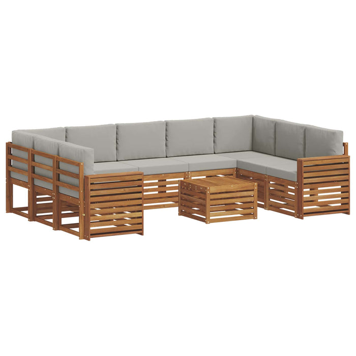 Seturi de canapele cu pernă 10 pcs Gri natural și deschis - WALTI WALTI