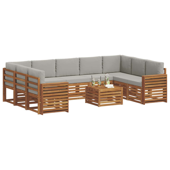 Seturi de canapele cu pernă 10 pcs Gri natural și deschis - WALTI WALTI
