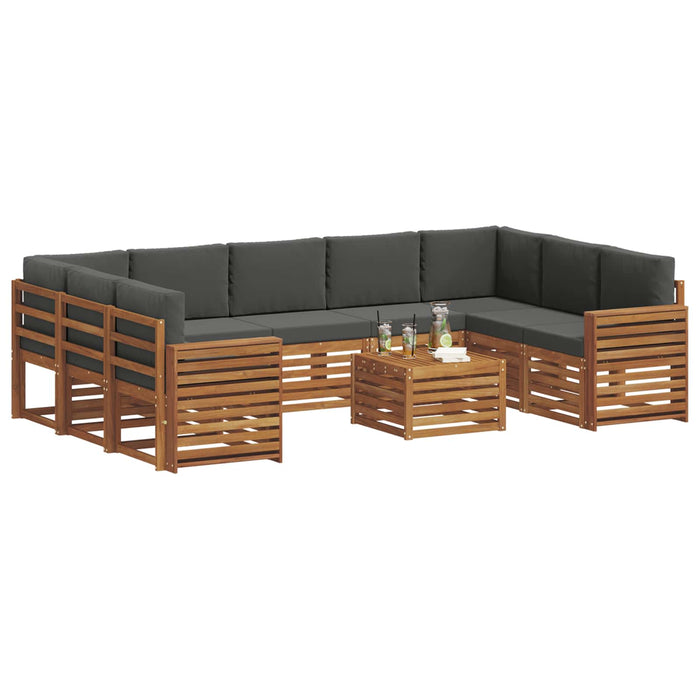 Seturi de canapele cu pernă 10 pcs Natural și Antracit - WALTI WALTI