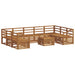 Seturi de canapele 10 pcs natural Lemn Solid de Acacia - WALTI WALTI