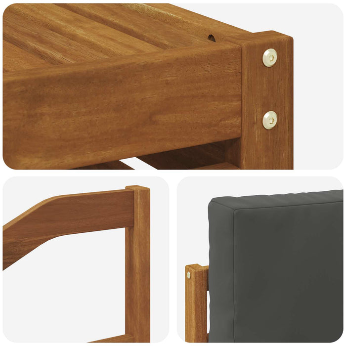 Seturi de canapele cu pernă 10 pcs Natural și Antracit - WALTI WALTI