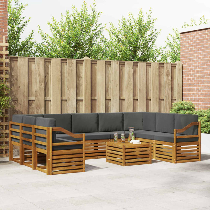 Seturi de canapele cu pernă 10 pcs Natural și Antracit - WALTI WALTI
