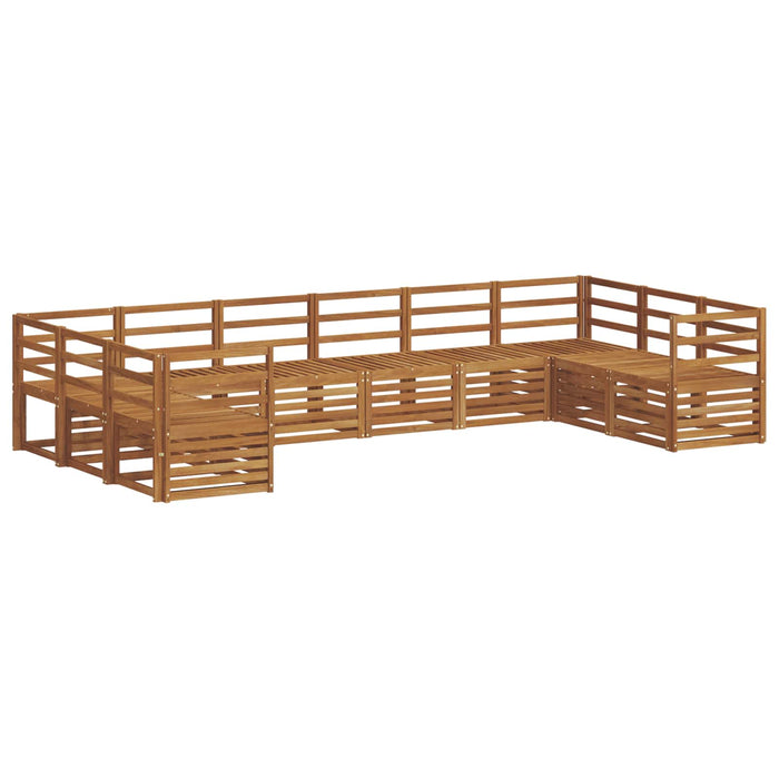 Seturi de canapele 10 pcs natural Lemn Solid de Acacia - WALTI WALTI