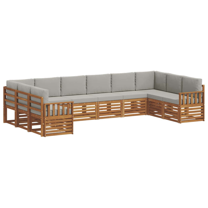 Seturi de canapele cu pernă 10 pcs Gri natural și deschis - WALTI WALTI