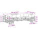 Seturi de canapele 10 pcs Natural și Bej Lemn Solid de Acacia - WALTI WALTI