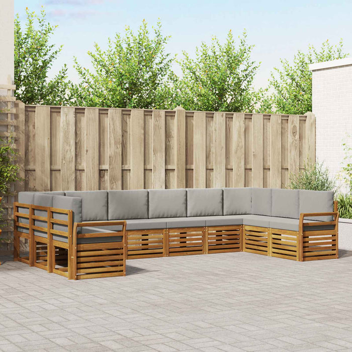 Seturi de canapele cu pernă 10 pcs Gri natural și deschis - WALTI WALTI
