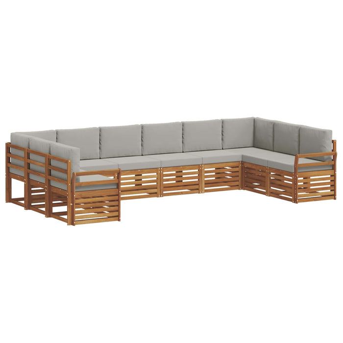 Seturi de canapele cu pernă 10 pcs Gri natural și deschis - WALTI WALTI