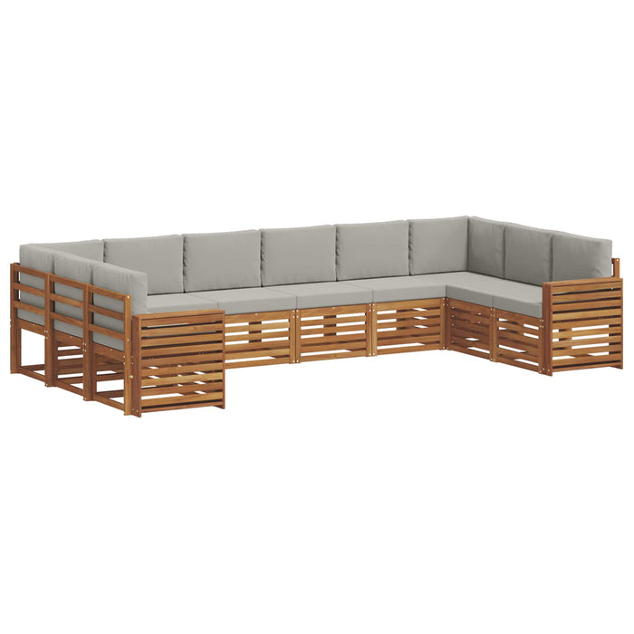 Seturi de canapele cu pernă 10 pcs Gri natural și deschis - WALTI WALTI