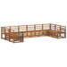 Seturi de canapele 10 pcs natural Lemn Solid de Acacia - WALTI WALTI