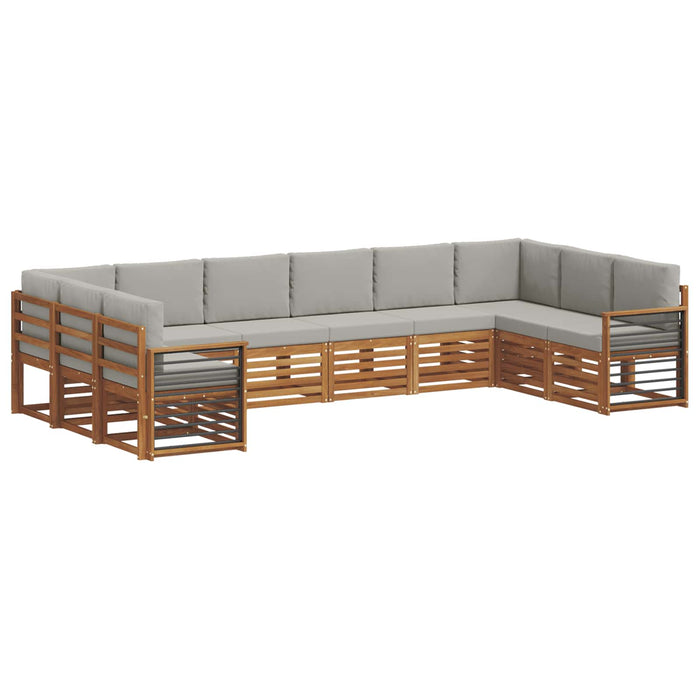 Seturi de canapele cu pernă 10 pcs Gri natural și deschis - WALTI WALTI