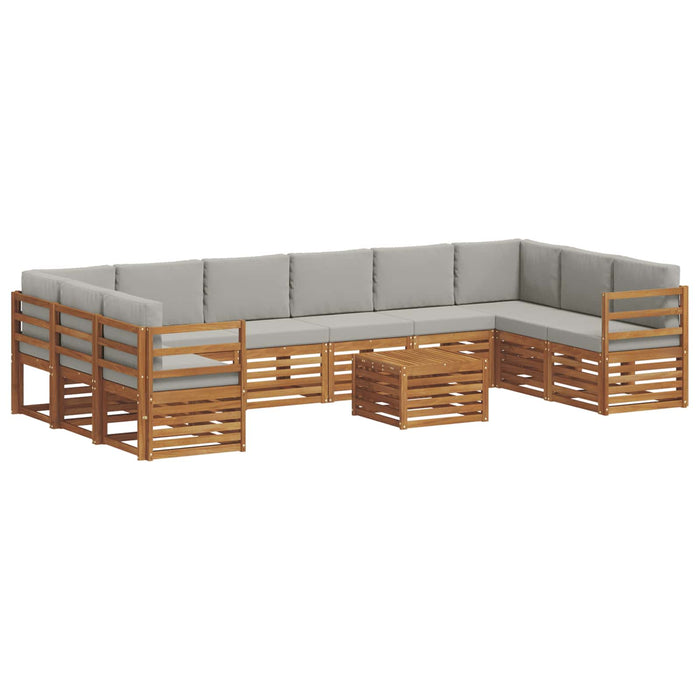 Seturi de canapele cu pernă 11 pcs Gri natural și deschis - WALTI WALTI