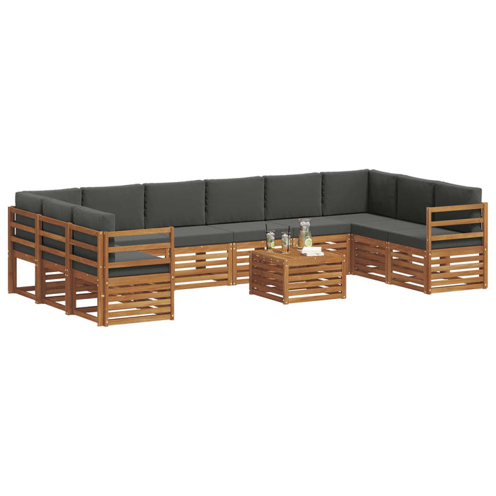 Seturi de canapele cu pernă 11 pcs Natural și Antracit - WALTI WALTI