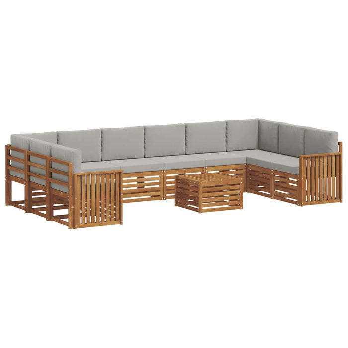 Seturi de canapele cu pernă 11 pcs Gri natural și deschis - WALTI WALTI