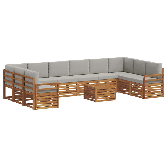 Seturi de canapele cu pernă 11 pcs Gri natural și deschis - WALTI WALTI