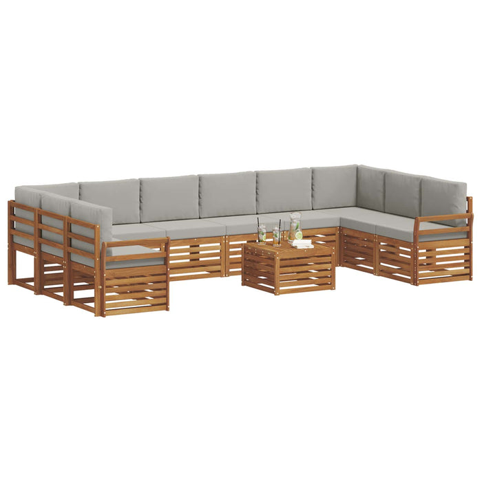Seturi de canapele cu pernă 11 pcs Gri natural și deschis - WALTI WALTI