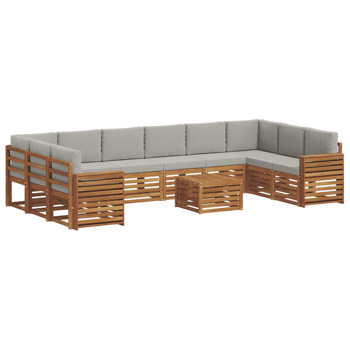 Seturi de canapele cu pernă 11 pcs Gri natural și deschis - WALTI WALTI