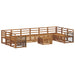 Seturi de canapele 11 pcs natural Lemn Solid de Acacia - WALTI WALTI