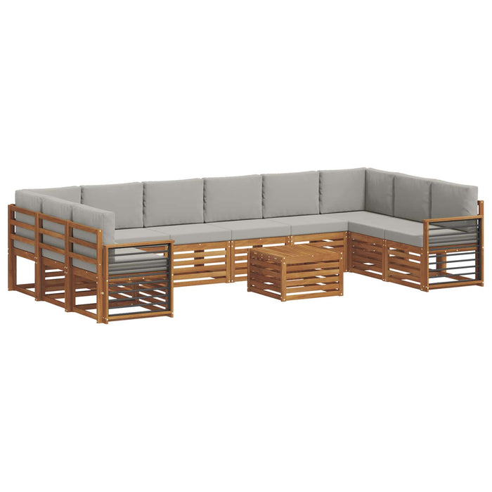Seturi de canapele cu pernă 11 pcs Gri natural și deschis - WALTI WALTI