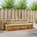 Set de canapele de exterior cu pernă 3 pcs Natural și Bej - WALTI WALTI