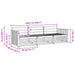 Set de canapele de exterior 3 pcs natural - WALTI WALTI
