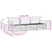 Set de canapele de exterior 3 pcs natural - WALTI WALTI
