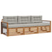 Set de canapele de exterior 3 pcs Gri natural și deschis - WALTI WALTI