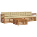 Set de canapele de exterior cu pernă 5 pcs Natural și Bej - WALTI WALTI