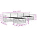 Set de canapele de exterior 5 pcs natural - WALTI WALTI