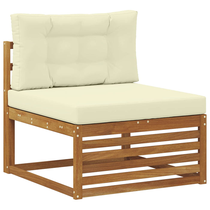 Set de canapele de exterior cu pernă 5 pcs Natural și Crem - WALTI WALTI