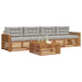 Set de canapele de exterior 5 pcs Gri natural și deschis - WALTI WALTI