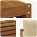 Set de canapele de exterior cu pernă 5 pcs Natural și Bej - WALTI WALTI