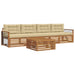 Set de canapele de exterior cu pernă 5 pcs Natural și Bej - WALTI WALTI