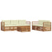 Set de canapele de exterior cu pernă 6 pcs Natural și Crem - WALTI WALTI