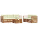 Set de canapele de exterior cu pernă 6 pcs Natural și Crem - WALTI WALTI