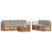 Set de canapele de exterior 6 pcs Gri natural și deschis - WALTI WALTI