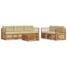 Set de canapele de exterior cu pernă 6 pcs Natural și Bej - WALTI WALTI