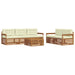 Set de canapele de exterior cu pernă 6 pcs Natural și Crem - WALTI WALTI