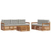 Set de canapele de exterior 6 pcs Gri natural și deschis - WALTI WALTI