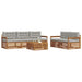 Set de canapele de exterior 6 pcs Gri natural și deschis - WALTI WALTI