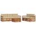 Set de canapele de exterior cu pernă 6 pcs Natural și Bej - WALTI WALTI