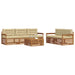 Set de canapele de exterior cu pernă 6 pcs Natural și Bej - WALTI WALTI