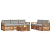 Set de canapele de exterior 6 pcs Gri natural și deschis - WALTI WALTI
