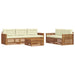 Set de canapele de exterior cu pernă 6 pcs Natural și Crem - WALTI WALTI