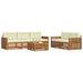 Set de canapele de exterior cu pernă 6 pcs Natural și Crem - WALTI WALTI