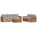Set de canapele de exterior 6 pcs Gri natural și deschis - WALTI WALTI