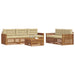 Set de canapele de exterior cu pernă 6 pcs Natural și Bej - WALTI WALTI